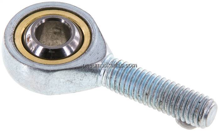 Gelenkkopf, Außengewinde M 8, Stahl verzinkt