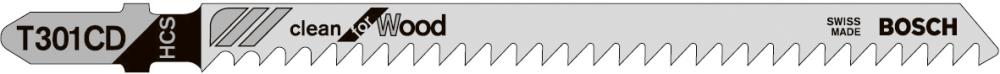 Stichsägeblatt T 301 CD Bosch VE à 5 Stück Clean for Wood