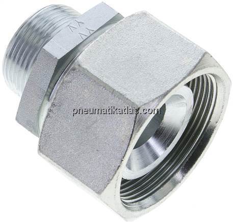 Reduziereinsatz 38 S-25 S (M36x2), ohne Mutter & Schneidring, Stahl verzinkt