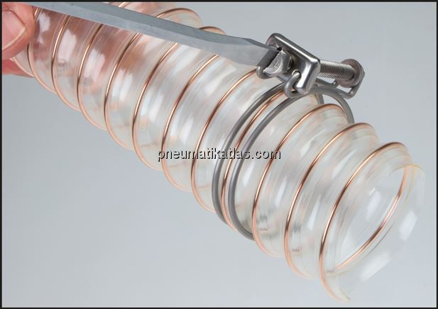 Anwendungsbeispiel: Drahtschlauchschelle zum Befes