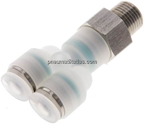 Y-Steckanschluss G 1/8"-4mm, IQS-PVDF