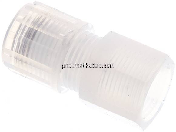 Aufschraub-Verschraubung G 3/8"-12x10mm, PFA