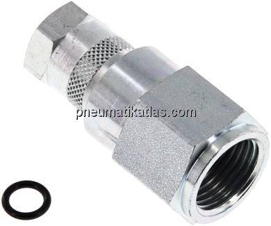 Manometeranschluss M 16x2 (IG) - G 1/2", Stahl verzinkt