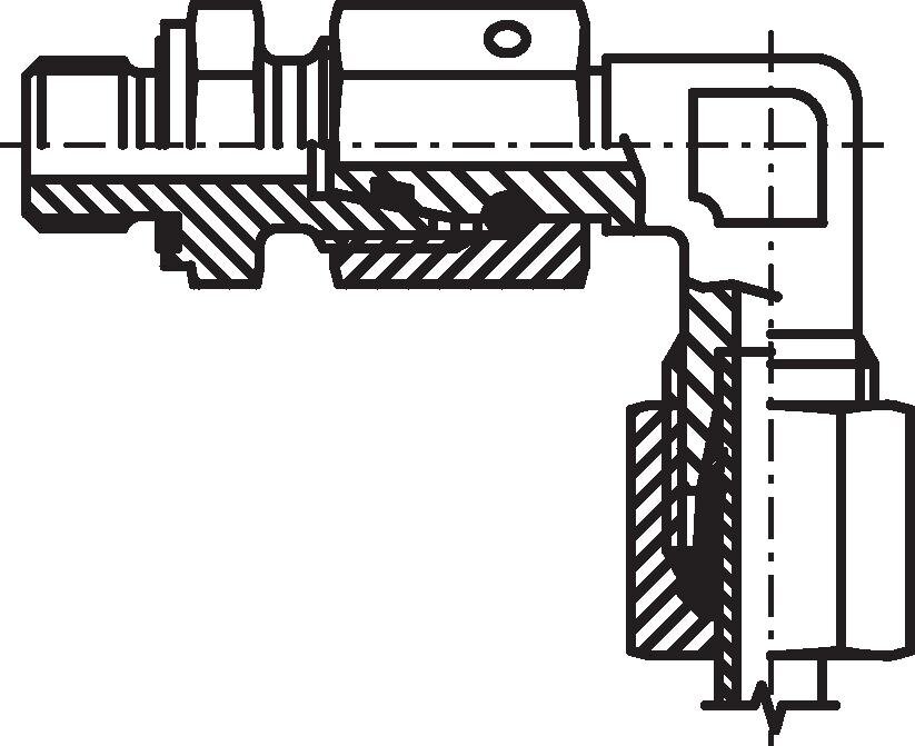 Zeichnung: Einstellbare Winkel-Einschraubverschrau