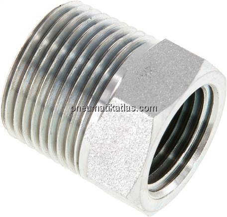 Reduziernippel NPT 3/4"(AG)-NPT 1/2"(IG), Stahl verzinkt