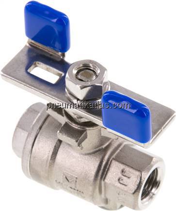 Edelstahl-Kugelhahn, Eco-Line leicht, G 1/4", 0 - 63bar