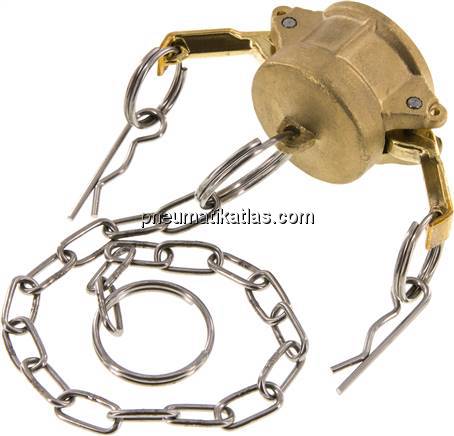 Kamlock-Verschlusskappe (DC) 3/4", Messing