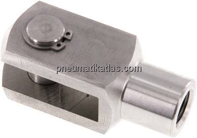 Gabelkopf mit Bolzen M 16x1,5, 1.4305