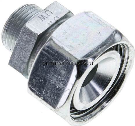 Reduziereinsatz 28 L-15 L (M22x1,5), ohne Mutter & Schneidring, Stahl verzinkt