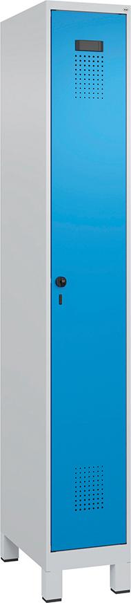 Spind Evolo PLUS 1 Abteil H1950xB300xT500mm RAL7035/RAL5012 /F/7035