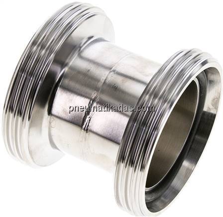 Doppelnippel (Milchgewinde) Rd 78 x 1/6"-Rd 78 x 1/6"