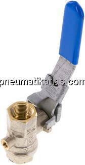 Messing-Kugelhahn mit Entlüftungsbohrung G 3/8", PN 14