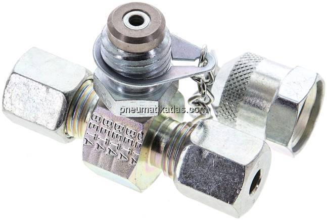 Messanschluss M16x2, 6 S (M14x1,5)-HD-Verschraubung, Stahl verzinkt