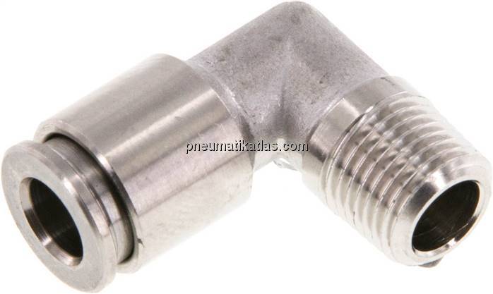 Winkel-Steckanschluss, festst. R 1/8"-6mm, IQS-Edelstahl