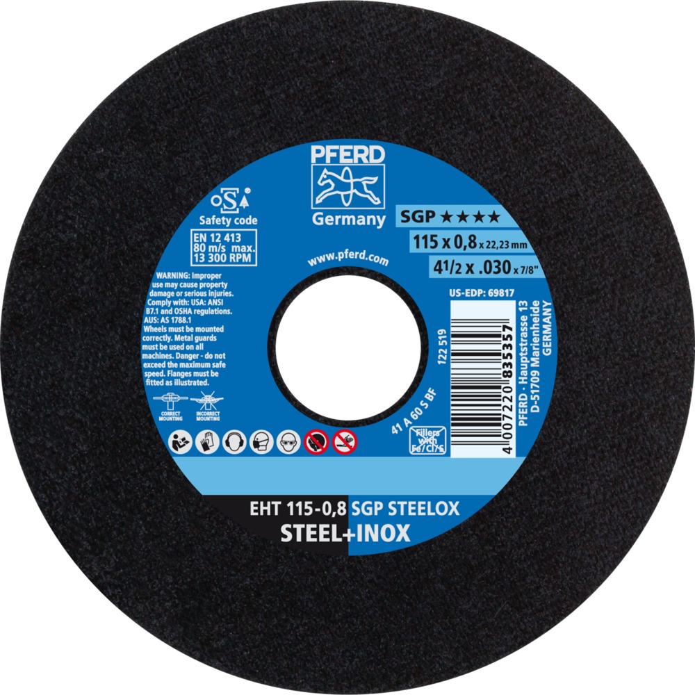 Trennscheiben EHT 115-0,8 SGP STEELOX