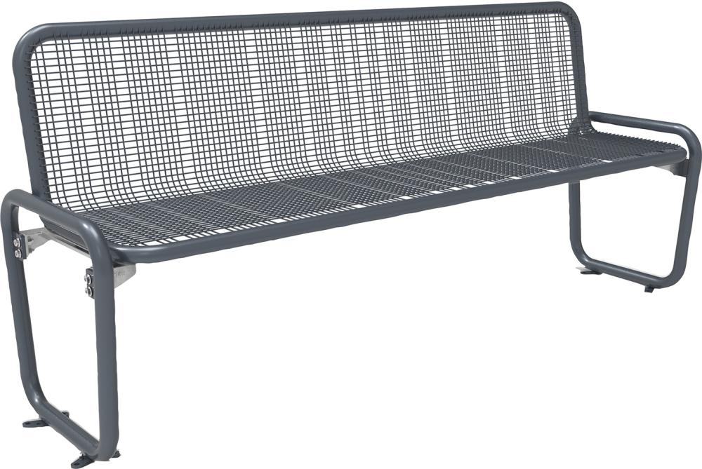 Parkbank PAMPLONA Drahtgitter DB 703 B1896xT546xH875 mm mit Rückenlehne