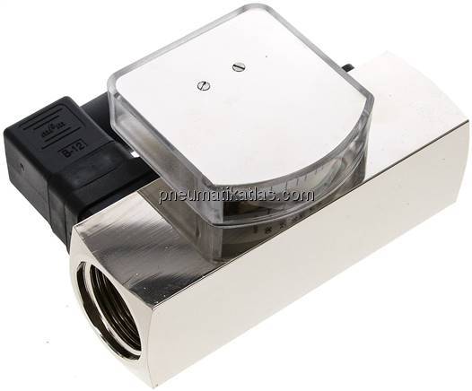 Durchflussmesser/-wächter, 30 - 90 l/min, Messing vernickelt