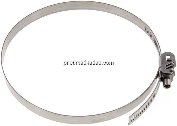12mm Sicherheitsschlauchschelle 140 - 170mm, Edelstahl