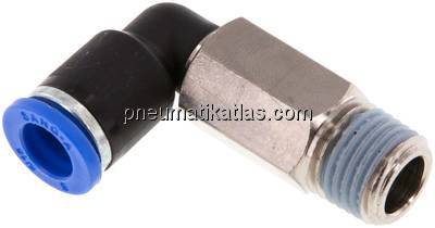 Winkel-Steckanschluss, lang R 1/4"-8mm, IQS-Standard