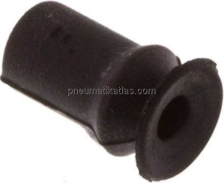 Balgsauger, 1,5-fach, P-Serie, Ø 6x2mm, CR (60A), schwarz