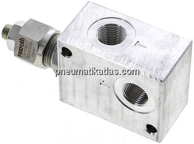 Druckbegrenzungsventil 3x G 3/8", 50 - 210 bar, max. 30 l/min