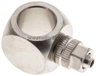 Verschraubung, L-Ringstück G 1/8"-4,3x3mm, Messing vernickelt