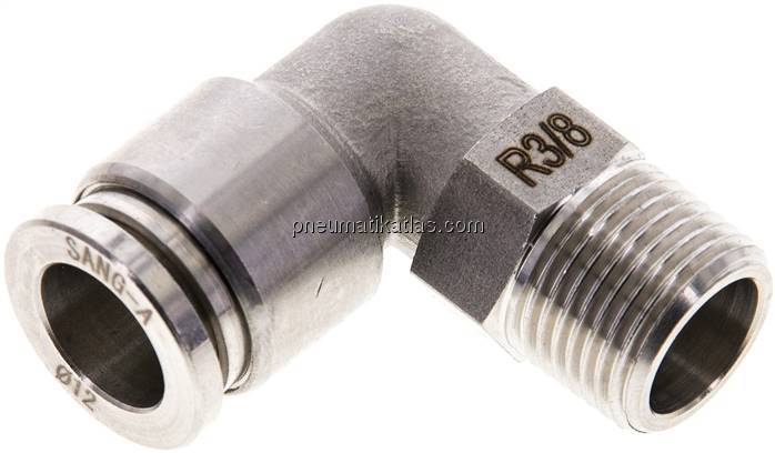 Winkel-Steckanschluss R 3/8"-12mm, IQS-ES LE/IQS-PVDF