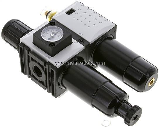 FUTURA Wartungseinheit, 2-tlg., G 1/4", 0,5 - 8 bar, Baur.0