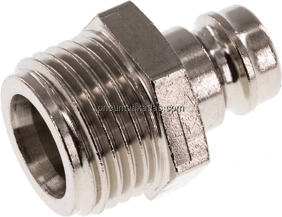 Temperierkupplungsstecker 13mm Zapfen,G 1/2"(AG)