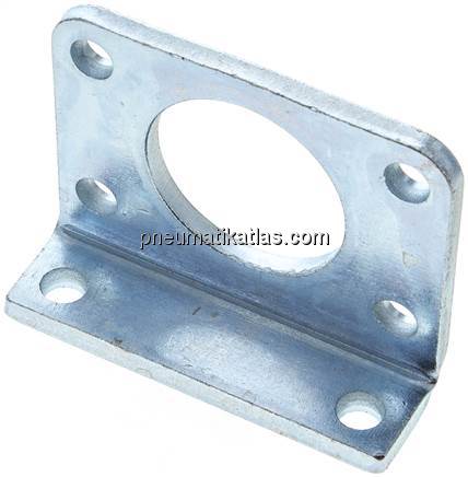 Fußwinkel für Rundzylinder, Ø 50 mm