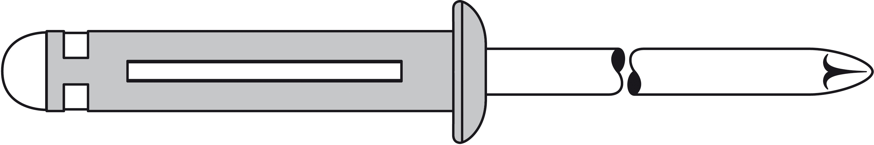 TRI-FOLD Blindniete Alu/Alu Flachrundkopf 4,8 x 25,4