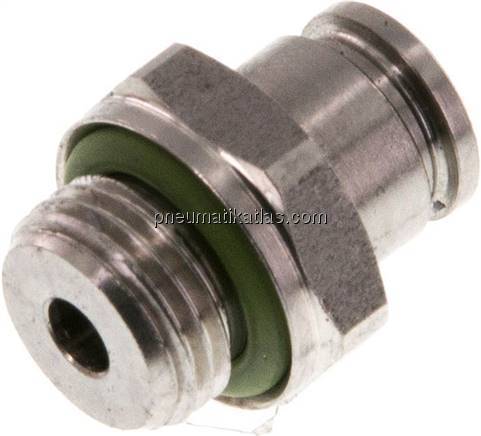 Gerader Steckanschluss G 1/8"-4mm, IQS-Edelstahl