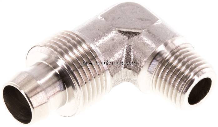 Winkel-Gewindestück R 1/8"-10x8mm, 1.4404 ohne Mutter
