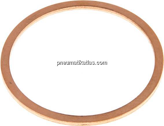 Dichtring aus Kupfer, für G 1-1/2" (48,3x54,9x2 mm)
