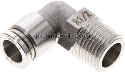 Winkel-Steckanschluss R 1/2"-12mm, IQS-ES LE/IQS-PVDF