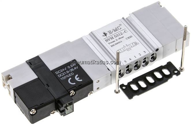 Magnetventil für S1V, 5/3-Wege (Mittelstellung geschlossen)