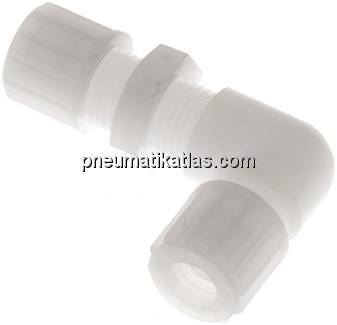 Winkel-Schott-Verschraubung 10x8mm, PVDF