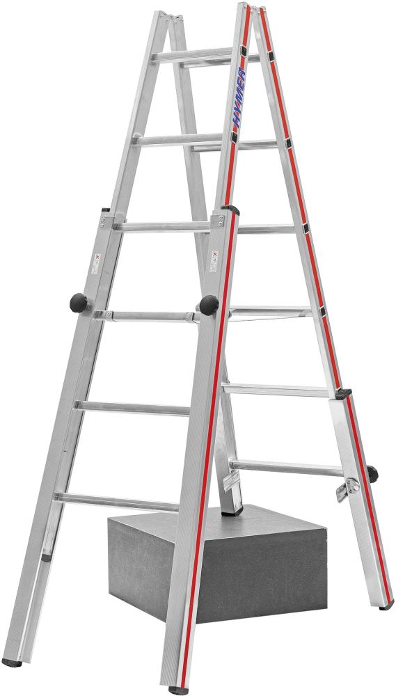 Treppenstehleiter 4123 2 x 6 Sprossen HYMER