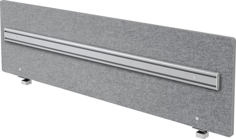 Akustik-ORGAwand ARO18 für 180er Tisch grau-meliert, Filzoptik