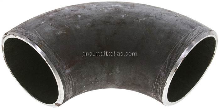 Rohrbogen Typ3, 76,1x5,0mm, P235GH-TC1 Stahl schwarz, nahtlos, EN 10253 Typ A (D