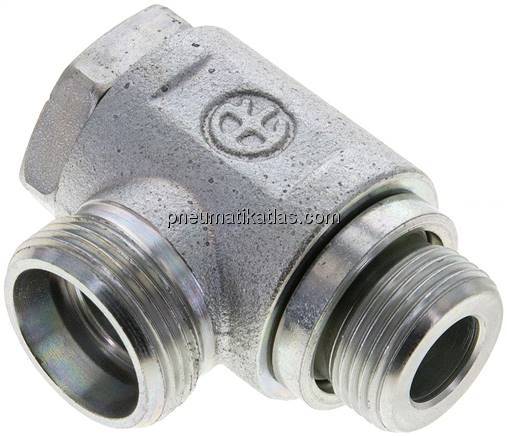 Winkel-Schwenkverschraubung M 22x1,5-18 L (M26x1,5), ohne Mutter & Schneidring, 