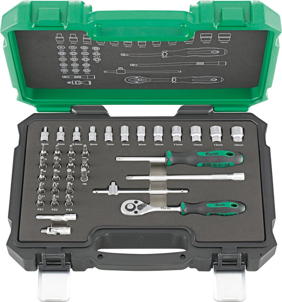 Steckschlüssel-Garnitur 36-teilig FORTIS