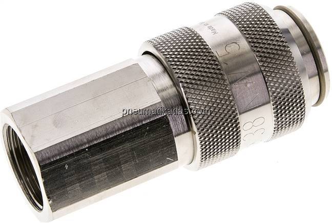 Kupplungsdose (NW15) G 3/4"(IG), Messing vernickelt