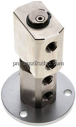 Drehdurchführung 2-fach, G 1/8", FKM-Dichtungen