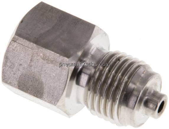 Manom.-Reduzierung G 1/4"(AG)-G 1/8"(IG). 1.4571, 27mm