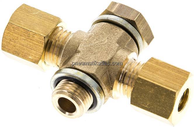 T-Klemmringverschraubung G 1/8"-6 (M10x1)mm, Messing