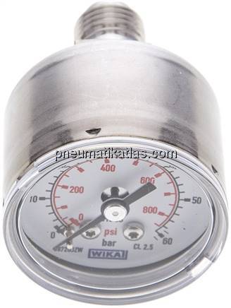 ES-Manometer waagerecht, 40mm, 0 - 60 bar, G 1/4"