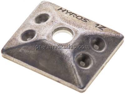 Deckplatte, Stahl verzinkt, Baugröße 1, doppelt