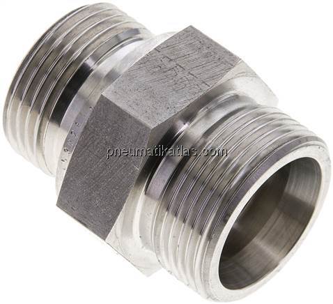 Gerade Schneidringverschr. G 1"-25 S (M36x2), ohne Mutter & Schneidring, 1.4571