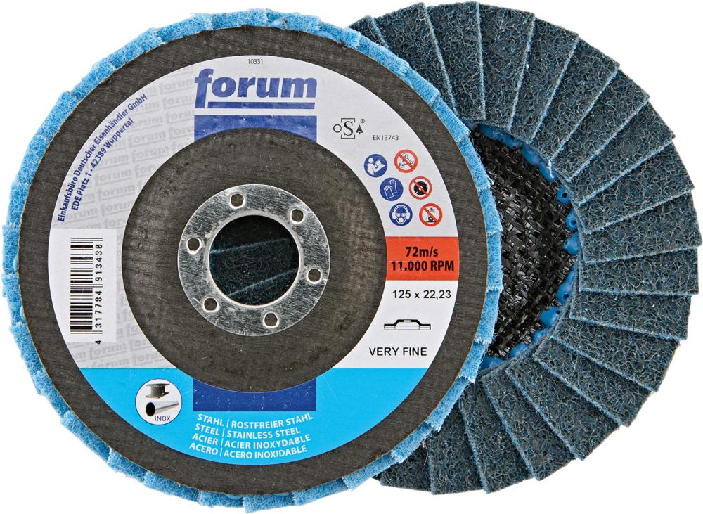 Fächerschleifscheibe 125mm, Vlies, a vfn FORUM FORUM